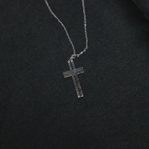 CARTIER Cross Necklace Diamond B7211400  Silver - Picture 3 of 4